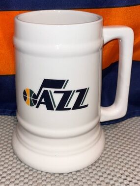 Utah JAZZ Basketball team NBA ceramic stein / mug coors light
